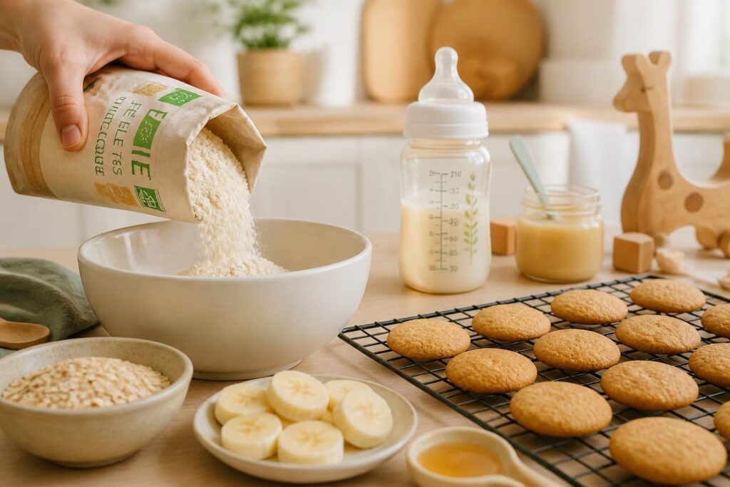 découvrez une recette facile et saine de biscuits pour bébé, parfaits pour offrir des douceurs nutritives aux tout-petits.