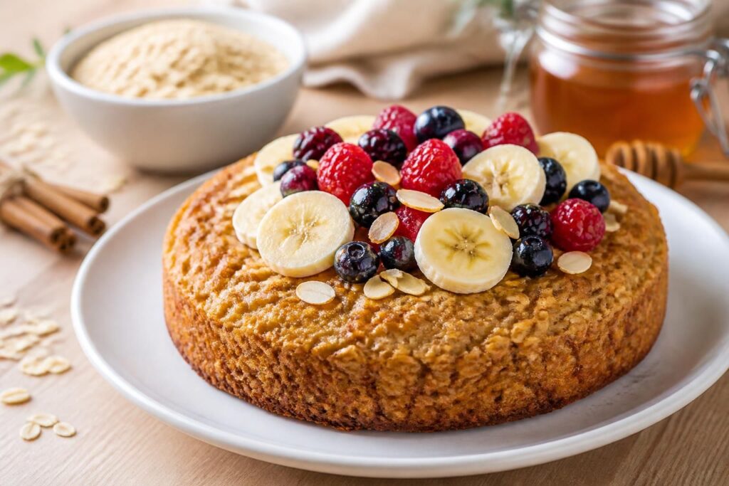 découvrez notre recette saine de gâteau flocon d'avoine, un dessert gourmand parfait pour allier plaisir et bien-être.