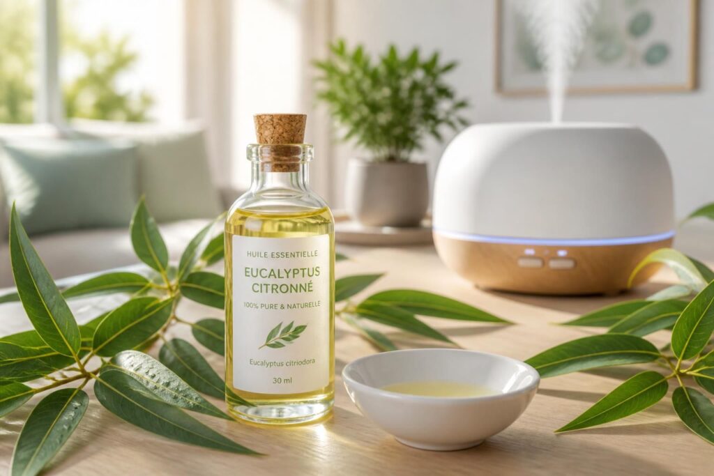 découvrez les bienfaits de l'huile essentielle d'eucalyptus citronné pour améliorer votre respiration au quotidien, avec ses propriétés purifiantes et rafraîchissantes.