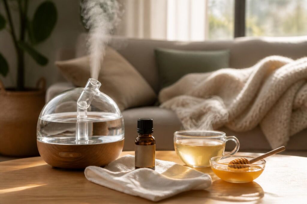 découvrez les usages recommandés de l'huile essentielle pour soulager les symptômes du rhume de manière naturelle et efficace.