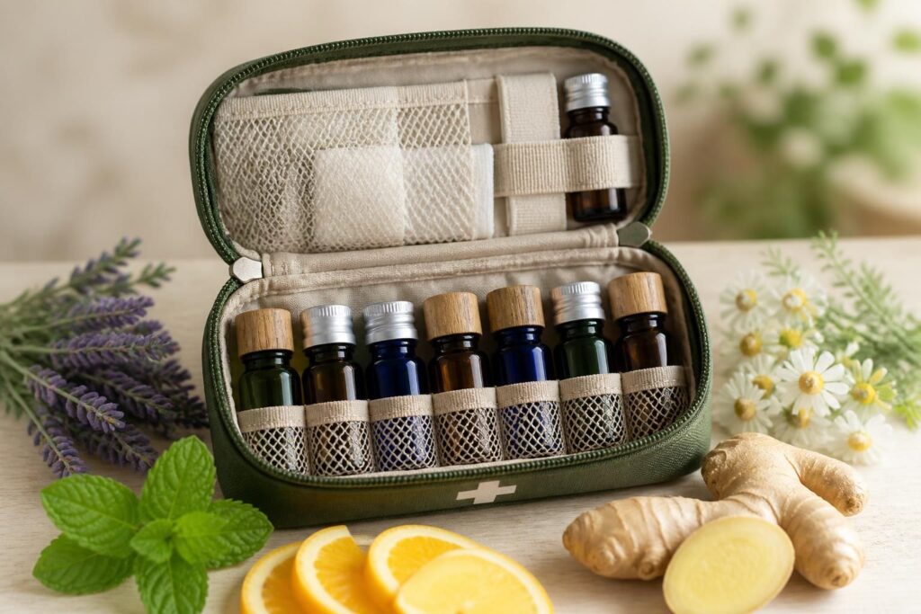 découvrez les huiles essentielles indispensables à avoir dans sa trousse santé pour soulager les petits maux du quotidien naturellement.
