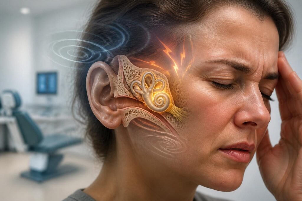 découvrez comment reconnaître les symptômes d'un trouble vestibulaire lié à un problème de l'oreille interne et apprenez à identifier les signes pour une prise en charge rapide.