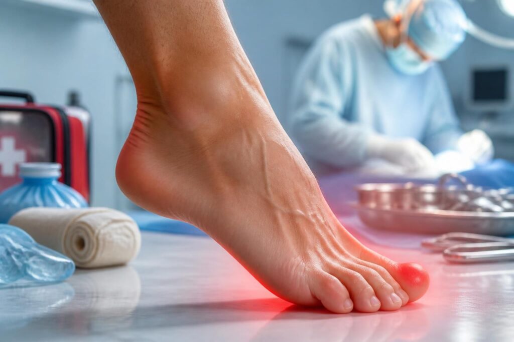 découvrez les symptômes de la bursite du pied, les options de traitement disponibles et quand une intervention chirurgicale peut être nécessaire pour soulager la douleur et favoriser la guérison.