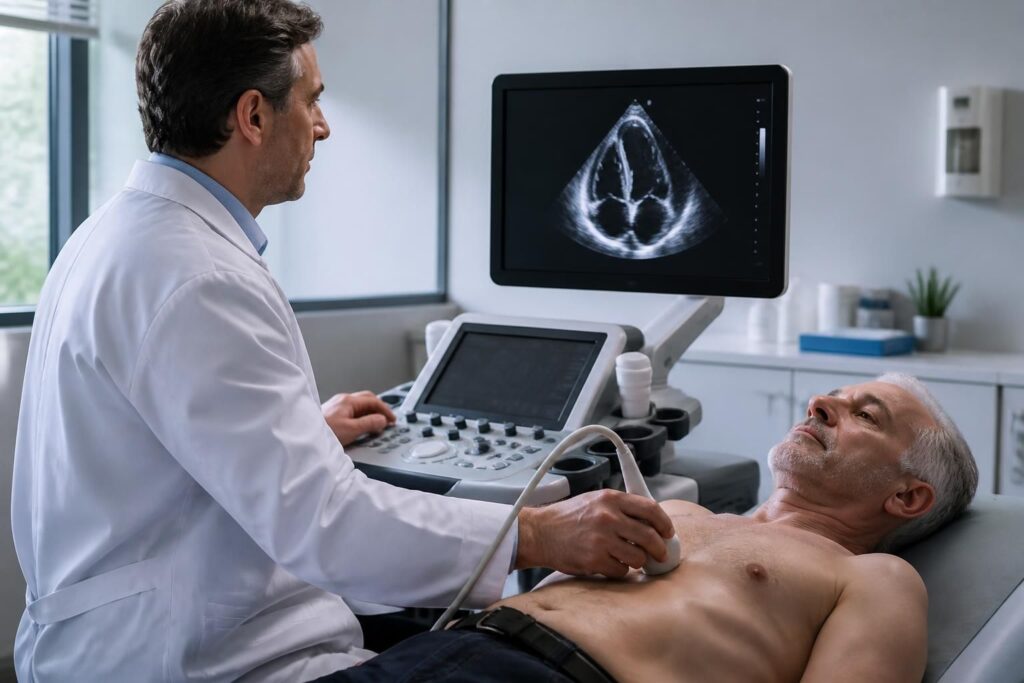 découvrez tout sur l'échographie cardiaque : les différents types, comment se déroule l'examen, et comment prendre rendez-vous pour un bilan précis de votre cœur.