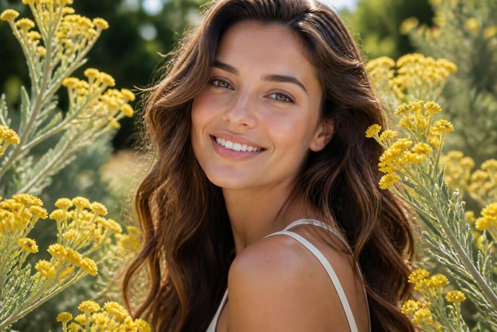 découvrez les bienfaits de l'hélichryse pour la peau, le visage et les cheveux : propriétés apaisantes, anti-âge et réparatrices pour une beauté naturelle.