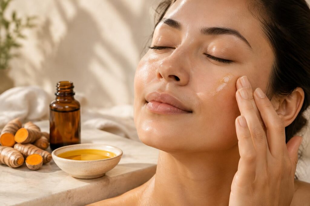 découvrez les bienfaits de l’huile de curcuma pour le visage : ses propriétés nourrissantes aident à révéler une peau éclatante et lumineuse.