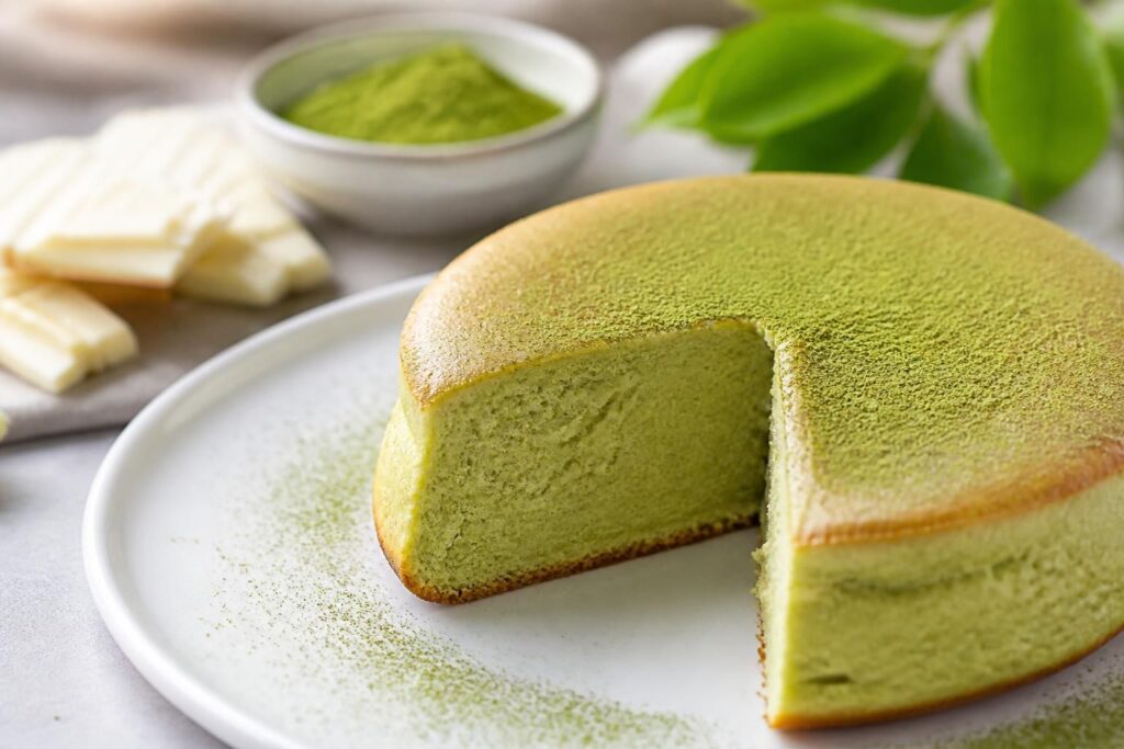 découvrez une délicieuse recette de dessert au matcha : un gâteau moelleux au chocolat blanc, parfait pour allier douceur et saveurs japonaises.