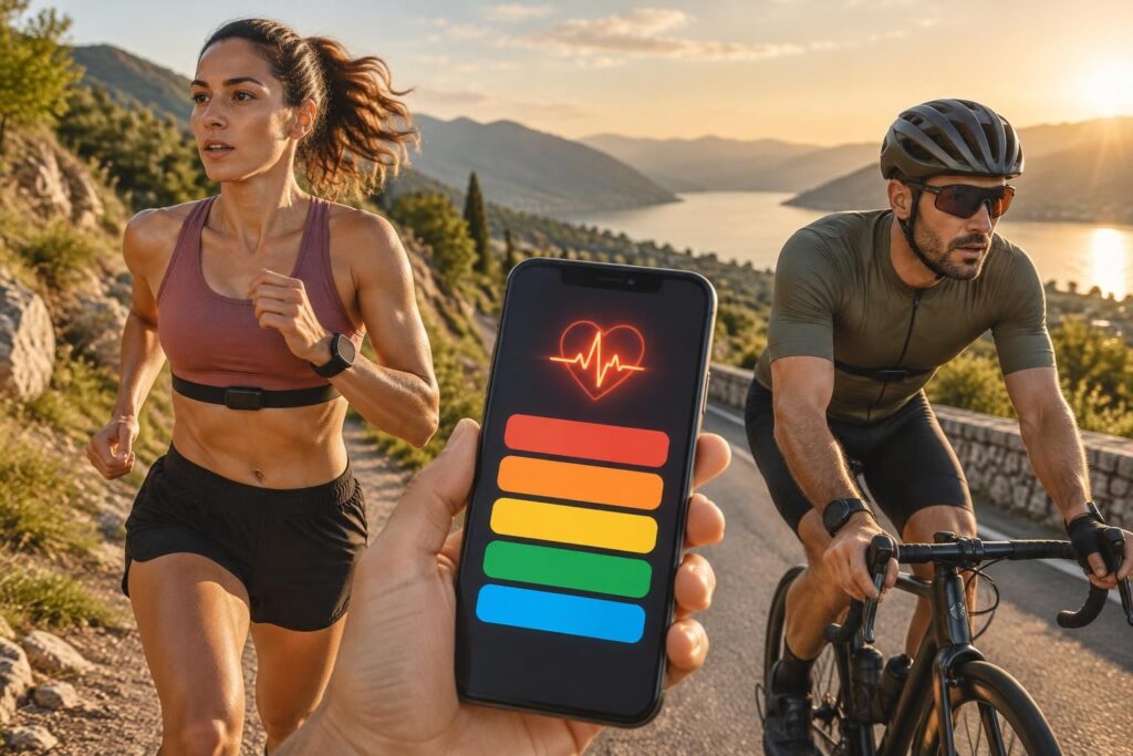 calculez vos zones de fréquence cardiaque pour la course à pied et le cyclisme afin d’adapter vos entraînements et d’améliorer vos performances.
