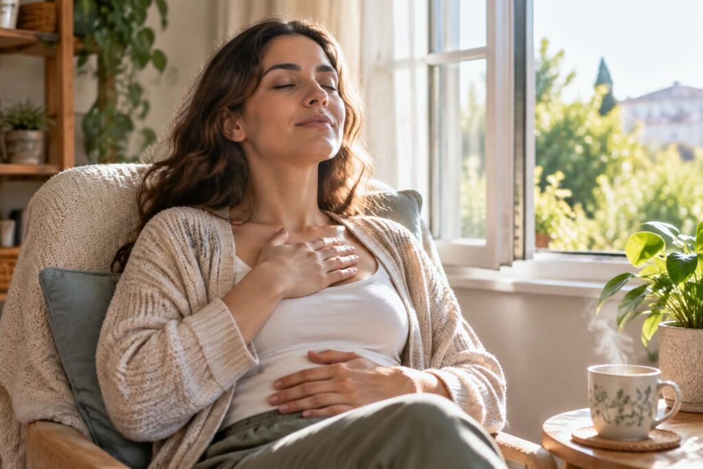 découvrez des méthodes naturelles pour apaiser les palpitations liées au stress : respiration, relaxation et habitudes bien-être, avec les signes qui nécessitent un avis médical.