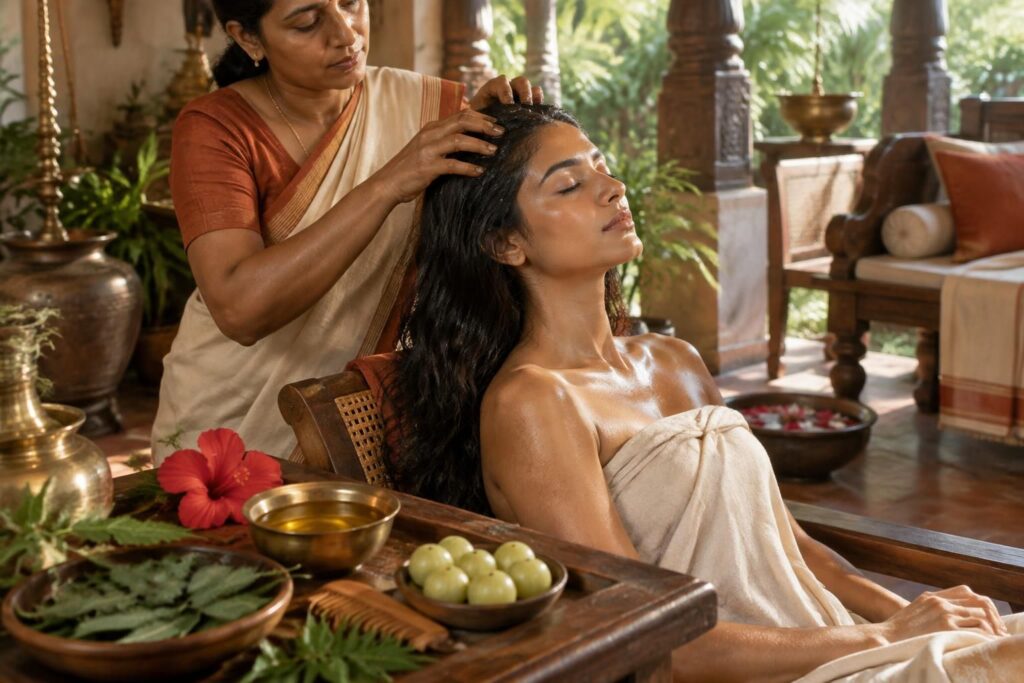 découvrez l’origine des soins ayurvédiques pour les cheveux et le bien-être, ainsi que leurs bienfaits pour nourrir la chevelure et favoriser l’équilibre du corps et de l’esprit.