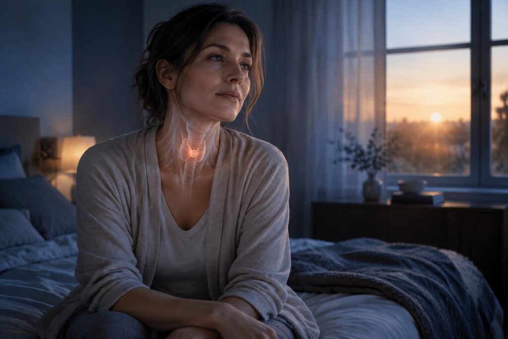 découvrez comment les troubles de la thyroïde peuvent perturber le sommeil, quels signes repérer et quelles solutions envisager pour mieux dormir.